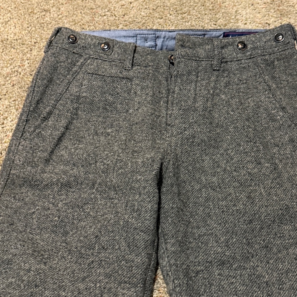 Men’s H&M MAURITZ ARCHIVE COLLECTION 100% British Moon Wool Tweed Pants Gray 30R - Picture 3 of 11